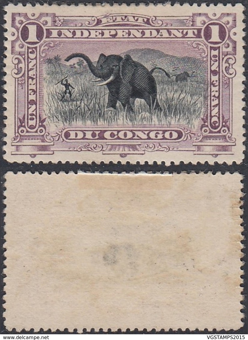 CONGO COB 26 B LILAS FONCE AVEC CHARNIERES  (DD) DC-6915 - Neufs