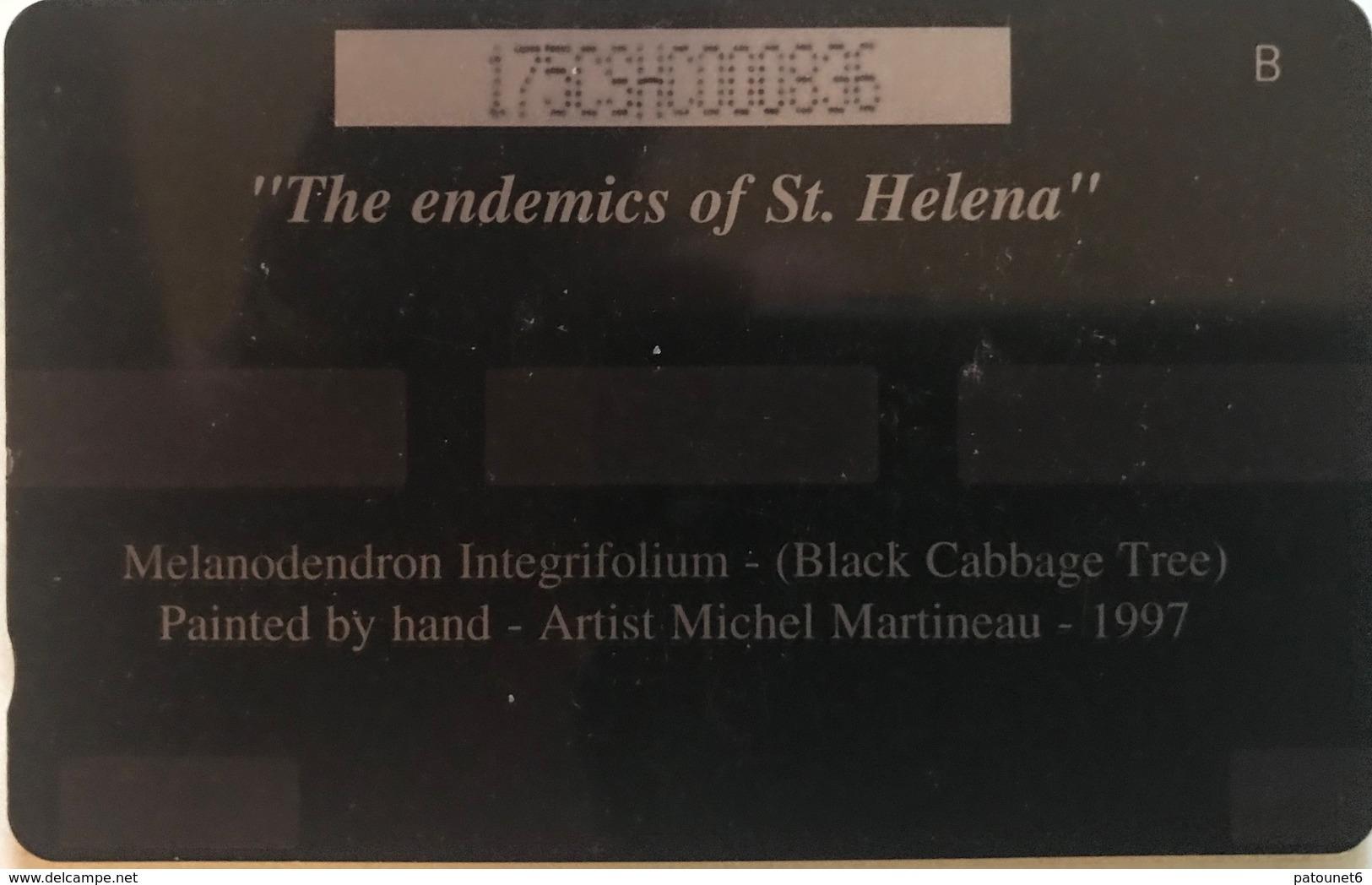 SAINTE-HELENE  -  Cable  § Wireless  -  Melanodendron Integrifolium  -  £10.00 - St. Helena Island