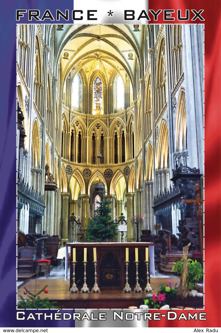 Carte Postale, REPRODUCTION, Bayeux, Cathédrale Notre-Dame (15), Calvados, France - Eglises Et Cathédrales