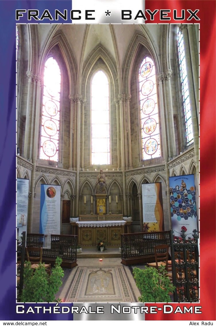 Carte Postale, REPRODUCTION, Bayeux, Cathédrale Notre-Dame (16), Calvados, France - Churches & Cathedrals