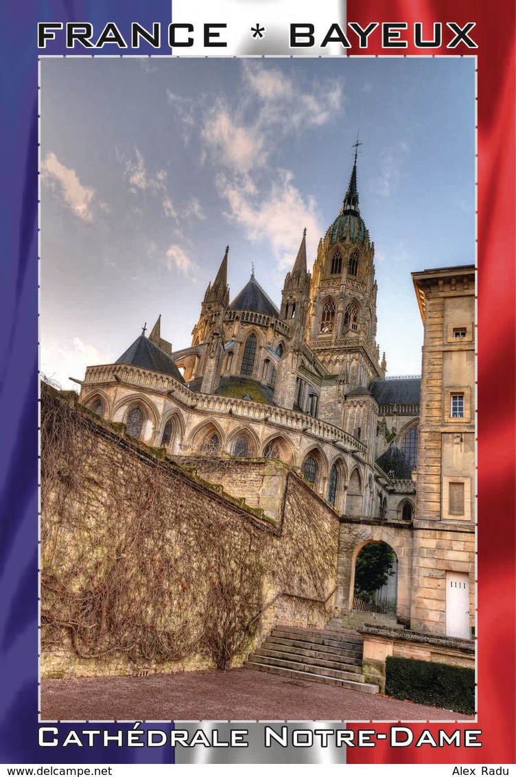 Carte Postale, REPRODUCTION, Bayeux, Cathédrale Notre-Dame (18), Calvados, France - Eglises Et Cathédrales