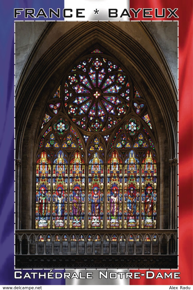 Carte Postale, REPRODUCTION, Bayeux, Cathédrale Notre-Dame (20), Calvados, France - Eglises Et Cathédrales