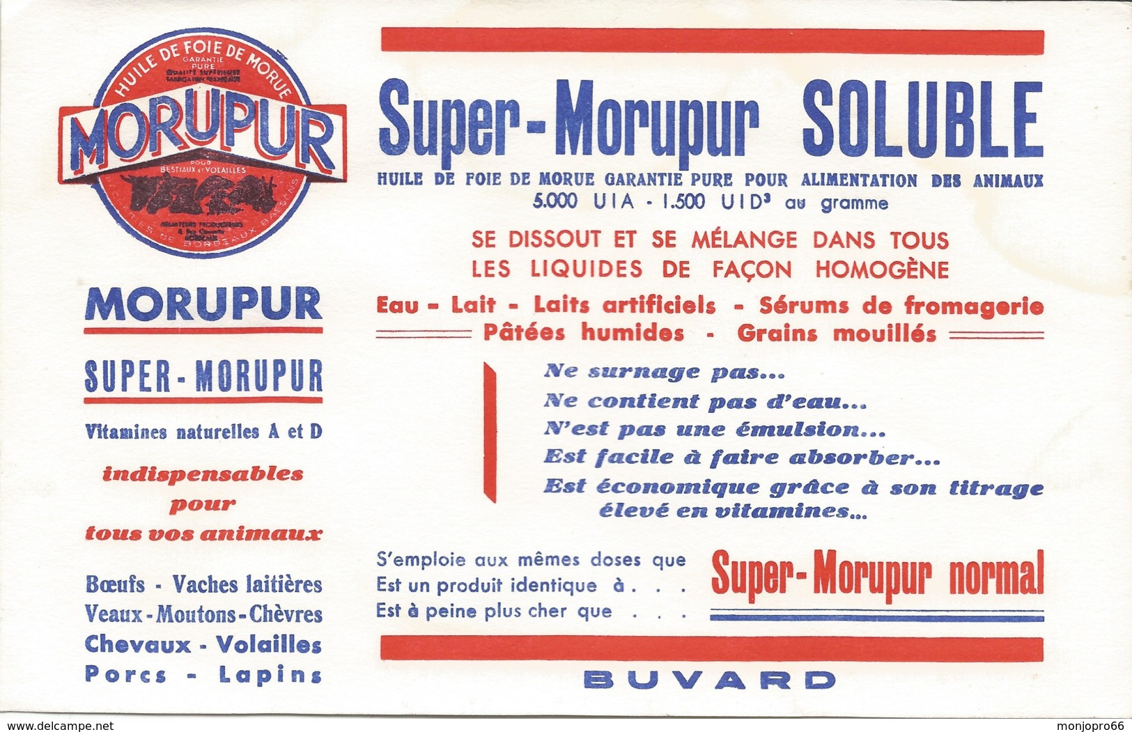 Buvard SUPER MORUPUR SOLUBLE - Agriculture