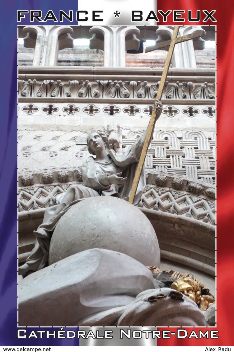 Carte Postale, REPRODUCTION, Bayeux, Cathédrale Notre-Dame (21), Calvados, France - Eglises Et Cathédrales