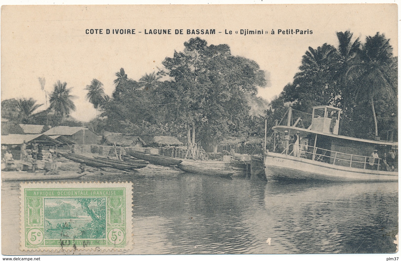 COTE D'IVOIRE, Lagune De BASSAM - Le "Djimini" à Petit Paris - Costa De Marfil