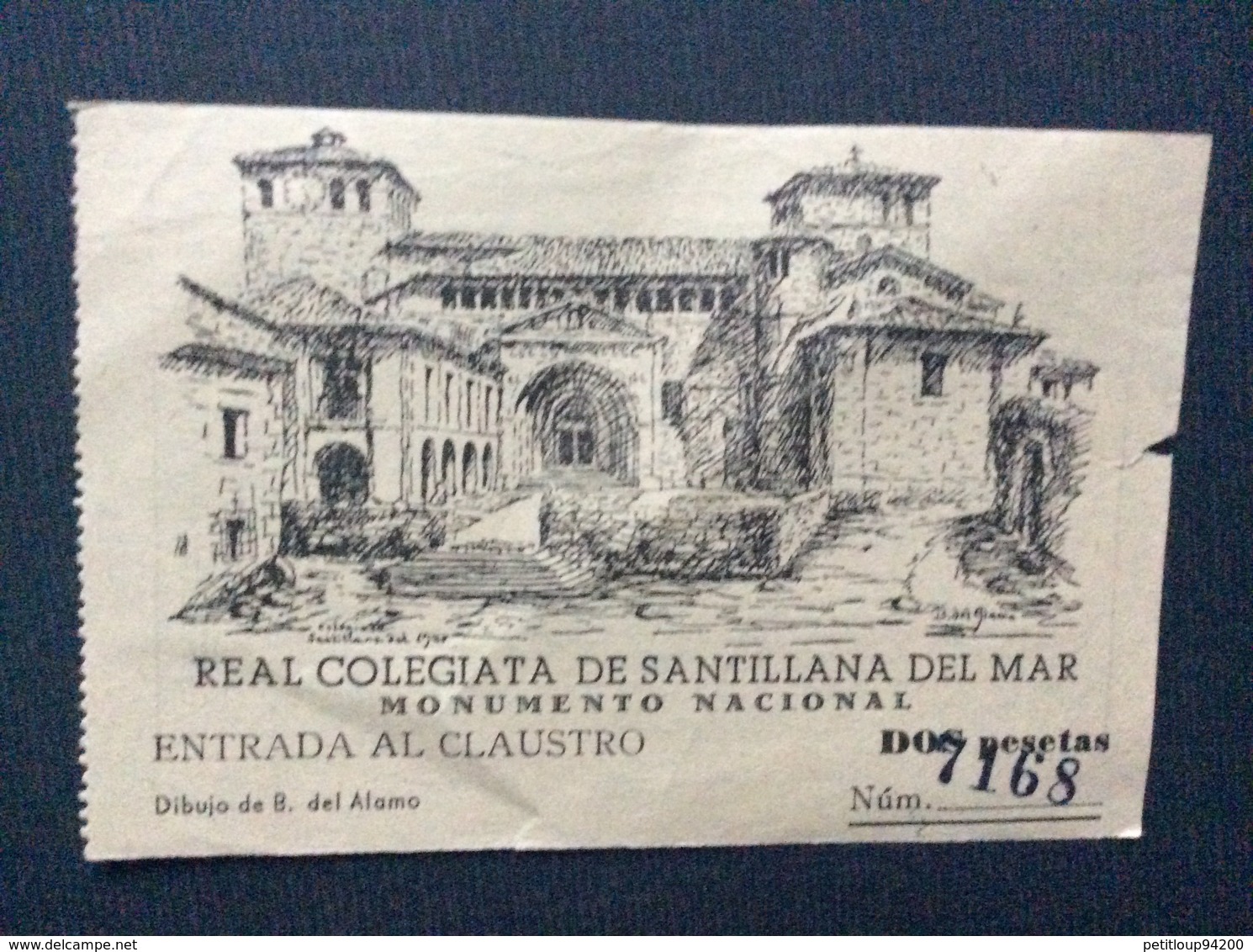 TICKET D’ENTREE Real Colegiata De Santillana Del Mar  ESPAGNA - Tickets D'entrée