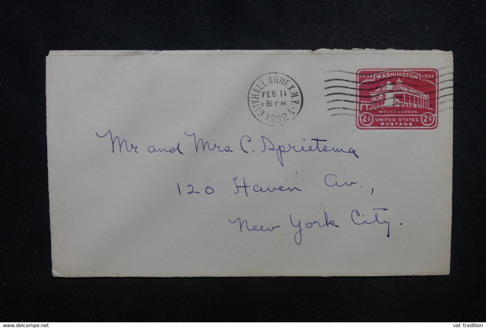 ETATS UNIS - Entier Postal De New York Pour New York En 1932 - L 53725 - 1921-40