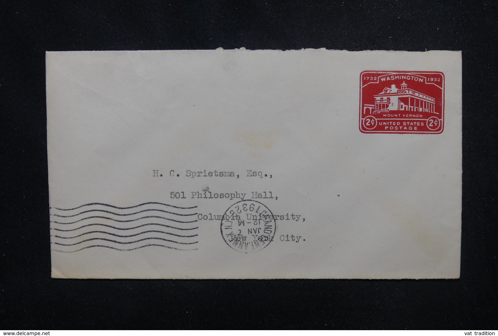 ETATS UNIS - Entier Postal De New York Pour New York En 1932 - L 53728 - 1921-40