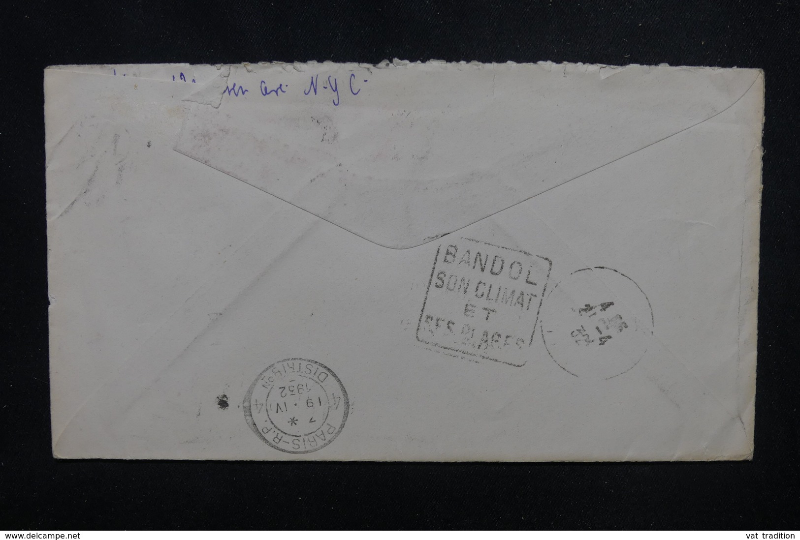 ETATS UNIS - Entier Postal + Compléments De New York Pour La France En 1932 - L 53729 - 1921-40