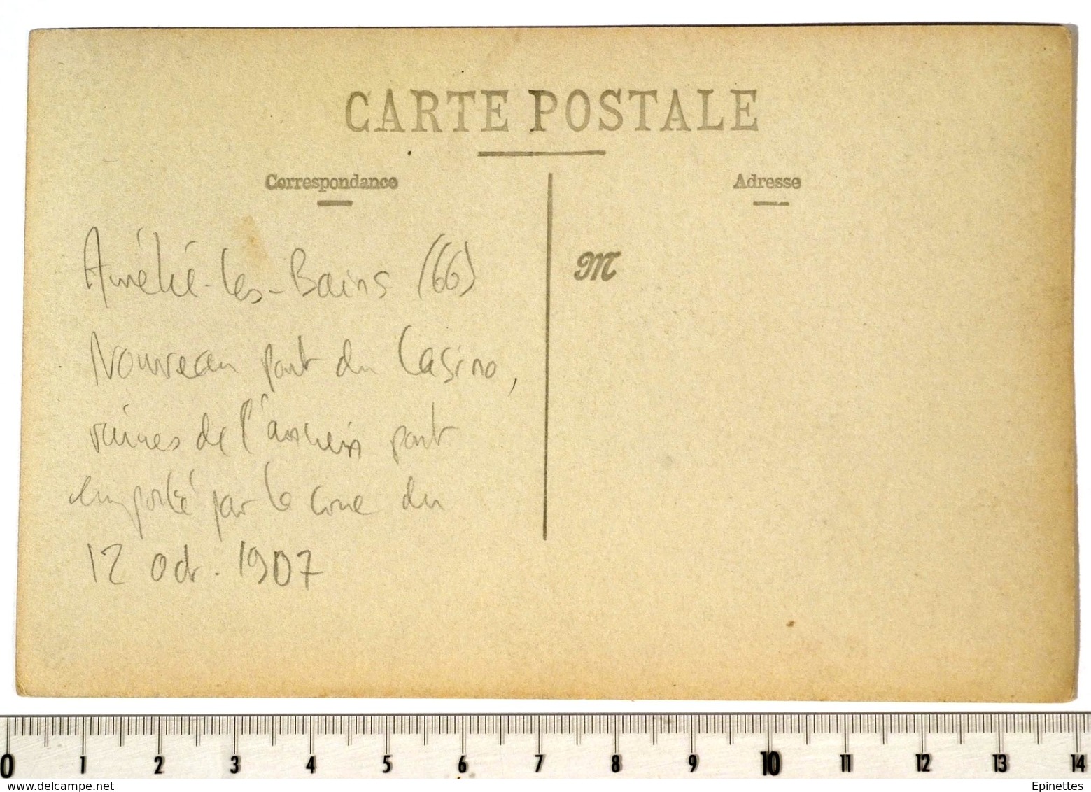 CARTE-PHOTO 9x14cm Amélie-les-Bains, Pyr.-Orientales (66) Essais Nouveau Pont Du Casino, Rouleaux Compresseurs - Autres & Non Classés