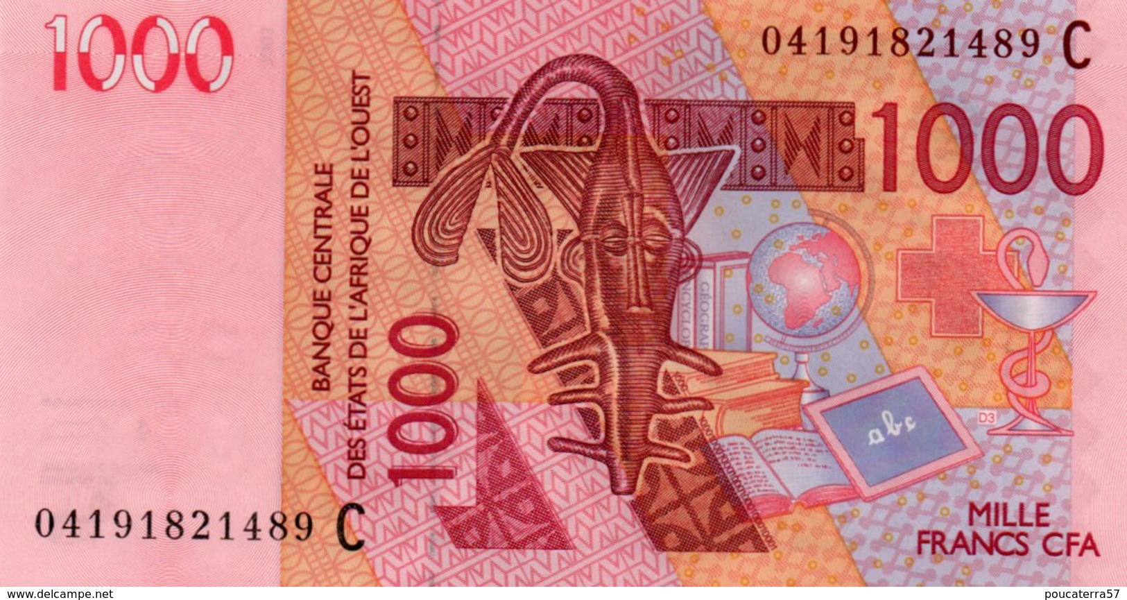 WEST AFRICAN STATES=N/D   1000  FRANCS    P-315 C    UNC - West African States
