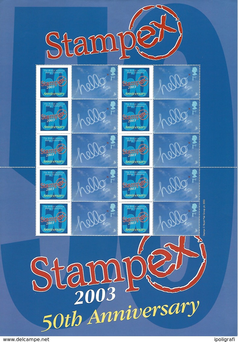 Gran Bretagna, 2003 50° Del Convegno Filatelico Stampex Smiler, Perfetto - Timbres Personnalisés