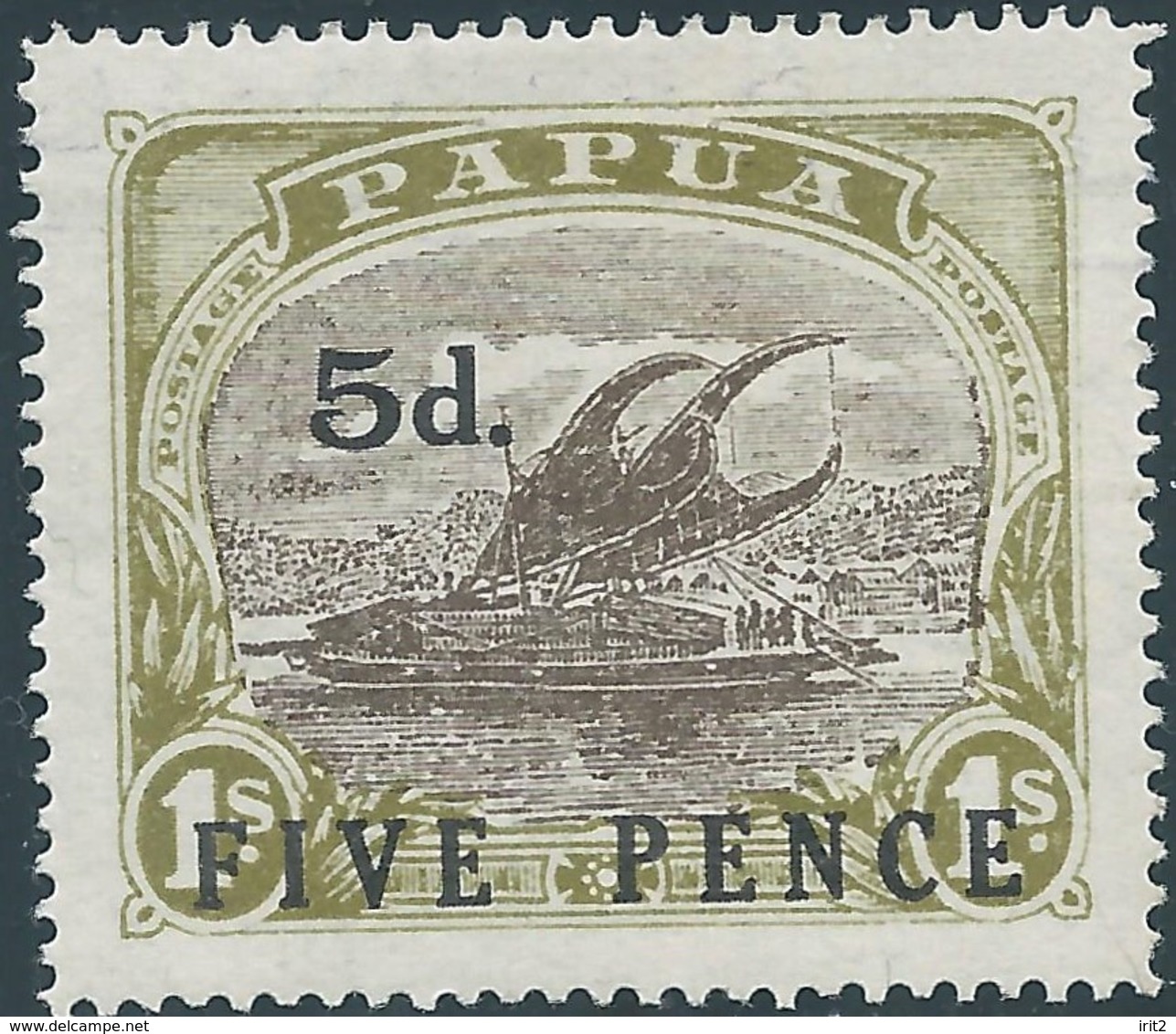 Australia  Papua 1931  Surcharged 5/1P/Sh'P - MNH - Papua New Guinea