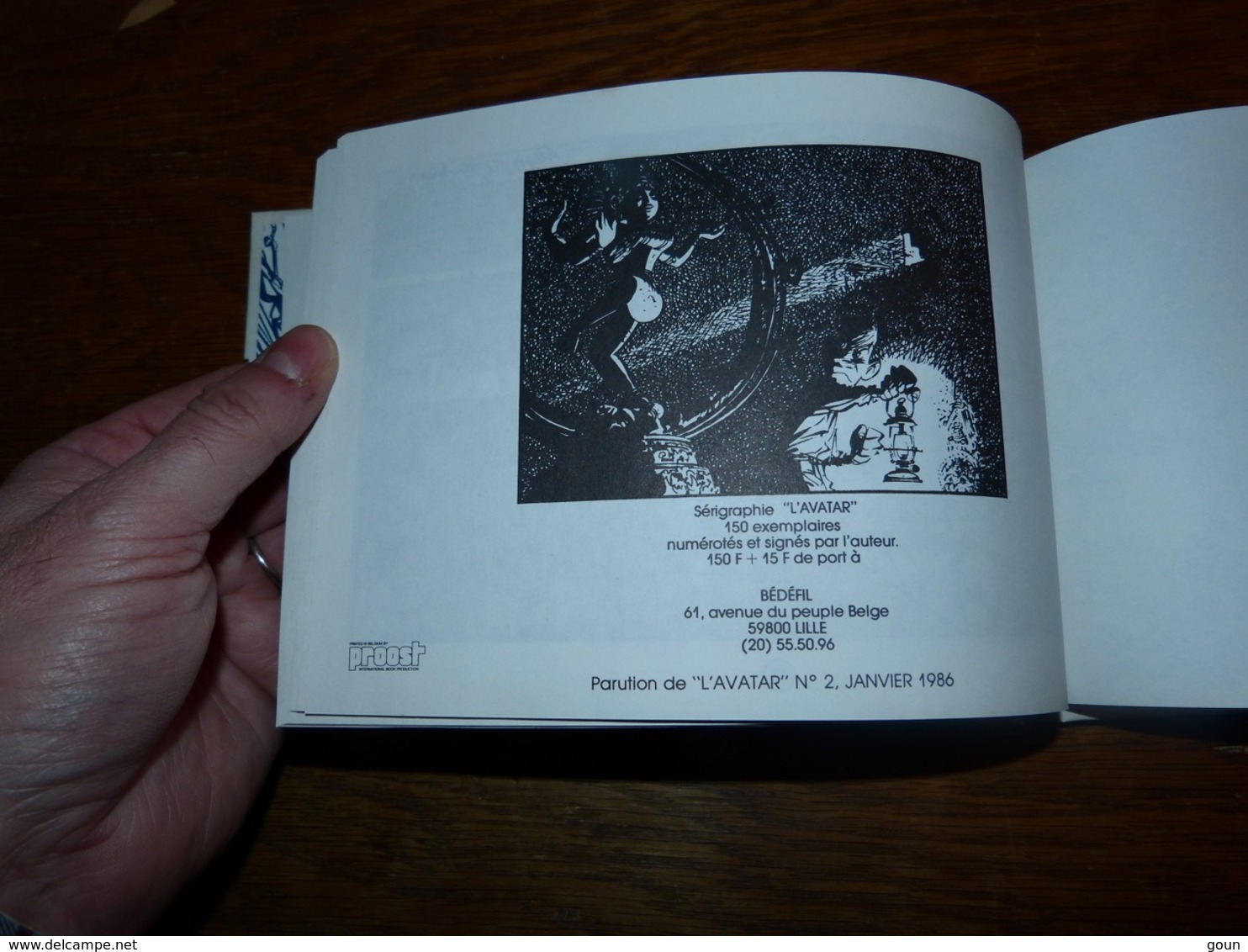 BD L'avatar Conrad Commenge ISBN 2-905318-02-3 Bédéfil Janvier 1986