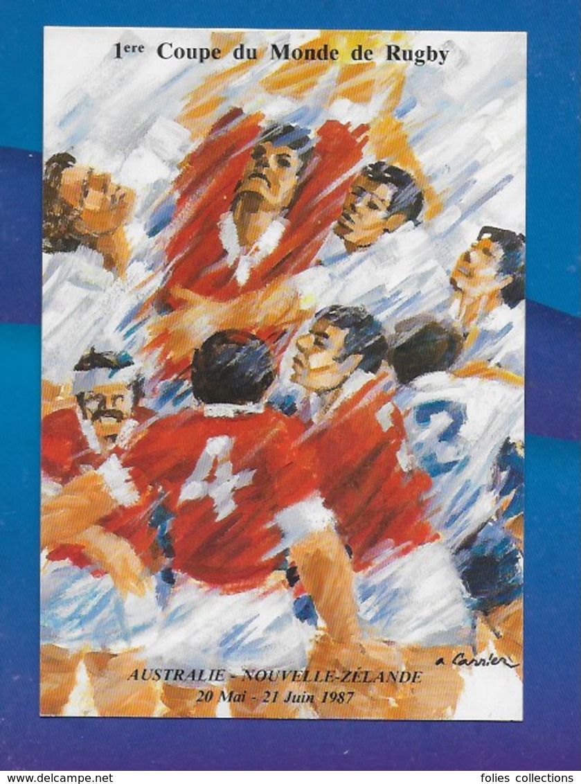 CPM  1 Ere Coupe Du Monde De Rugby Austalie,Nouvelle Zelande 20 Mai 21 Juin 1987. - Rugby