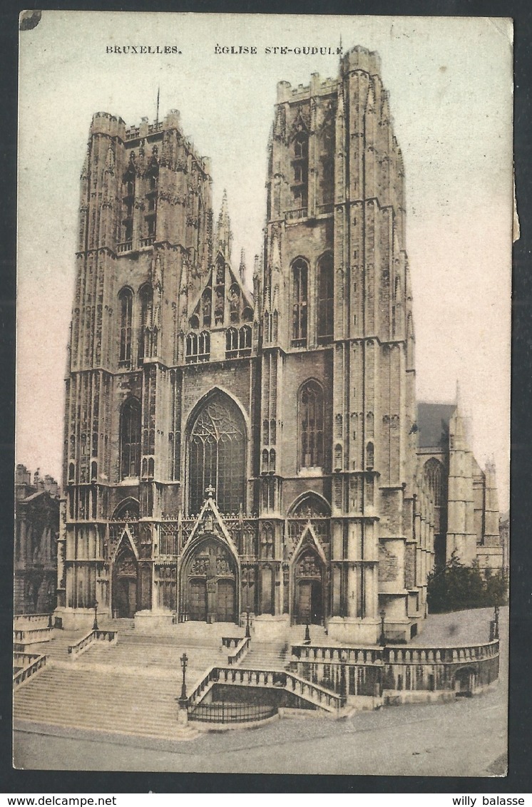 +++ CPA - BRUXELLES - BRUSSEL - Eglise Ste Gudule - Couleur   // - Bruxelles-ville