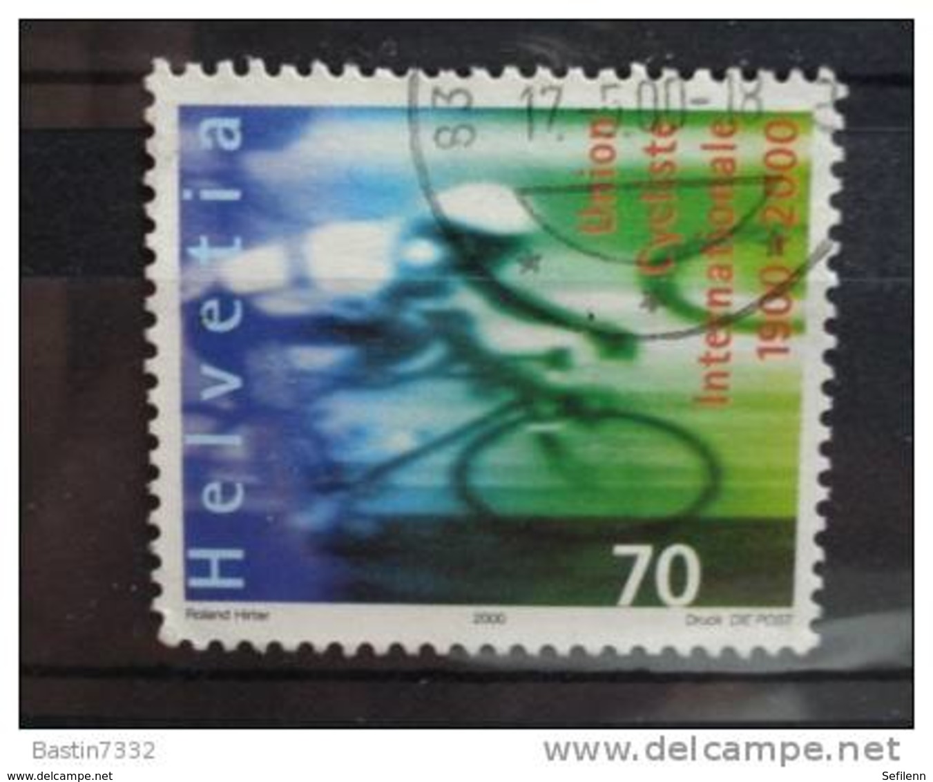 2000 Switzerland Int. Cycling Union Used/gebruikt - Oblitérés