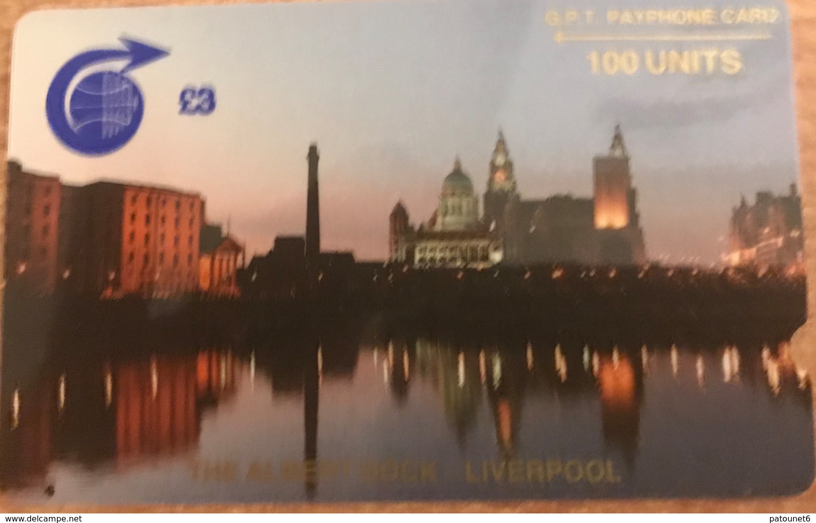 SAINTE-HELENE  -  Cable  § Wireless  -  " The Albert Dock - LIVERPOOL "  -  £3 - 100 Units - Isola Sant'Elena