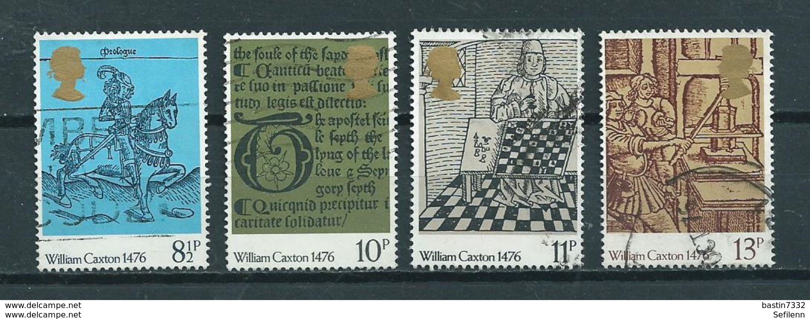 1976 England Complete Set W.Caxton Used/gebruikt/oblitere - Used Stamps