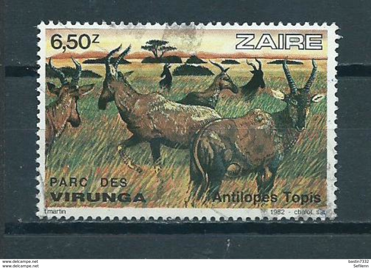 1982 Zaïre Antilopes Used/gebruikt/oblitere - Gebruikt