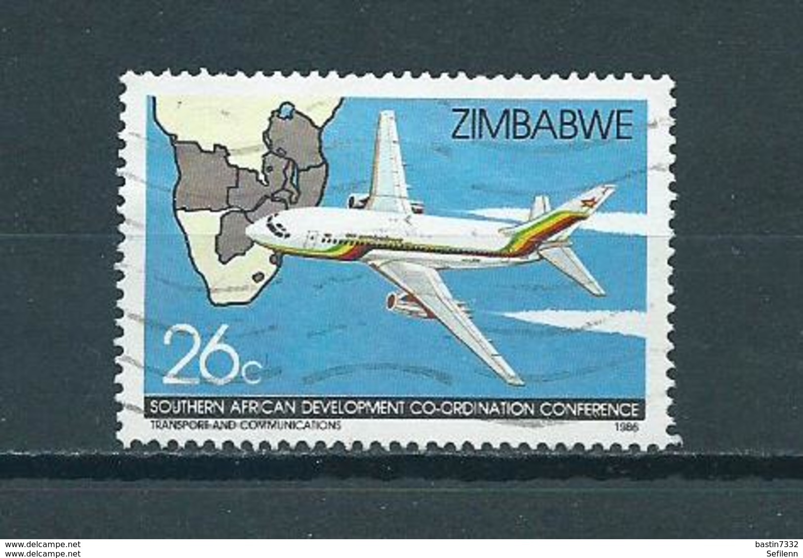 1986 Zimbabwe Airplaine Used/gebruikt/oblitere - Zimbabwe (1980-...)