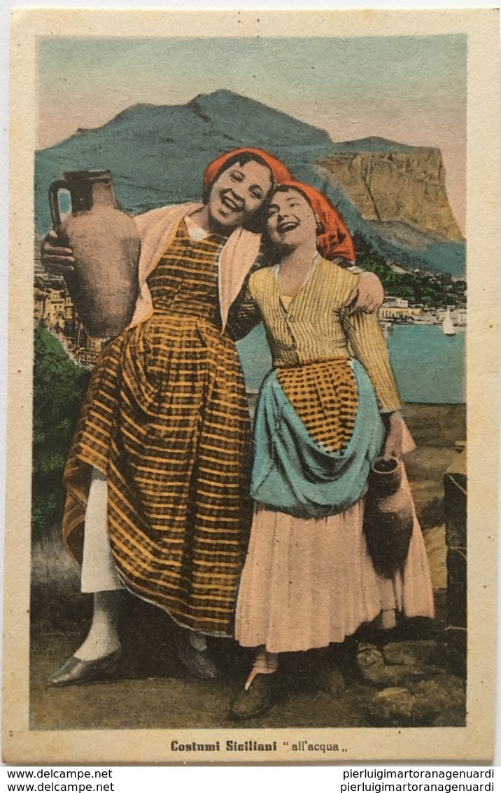 lotto n. 12 cartoline del Novecento - COSTUMI SICILIANI - edizioni Alterocca