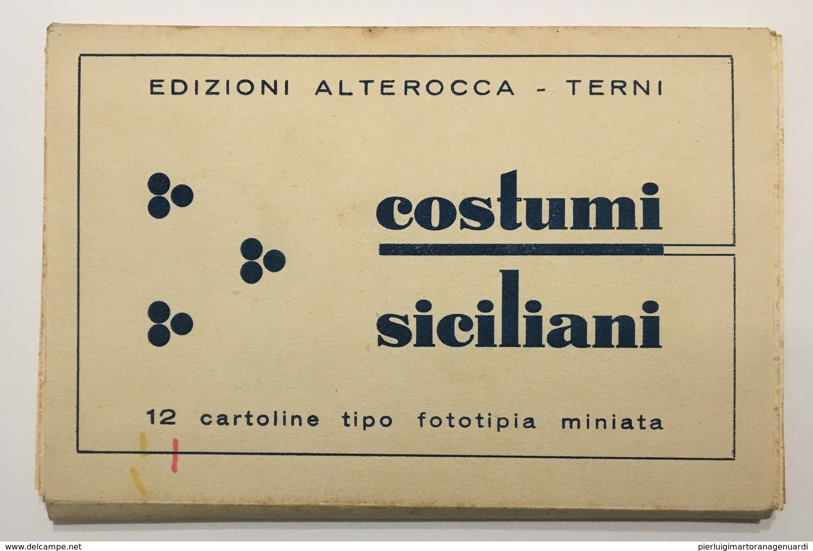 lotto n. 12 cartoline del Novecento - COSTUMI SICILIANI - edizioni Alterocca