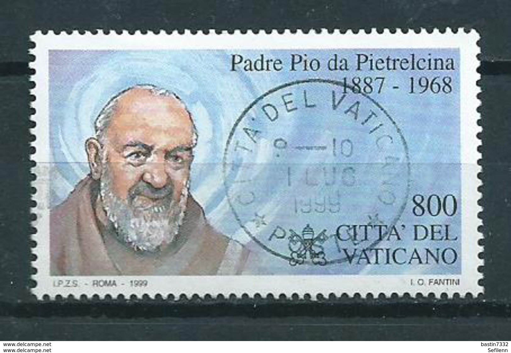 1999 Vaticaan Padre Pio Used/gebruikt/oblitere - Gebruikt