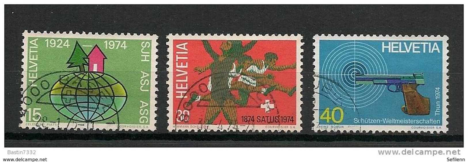 1974 Switzerland Complete Set Mixed Issues Used/gebruikt - Oblitérés