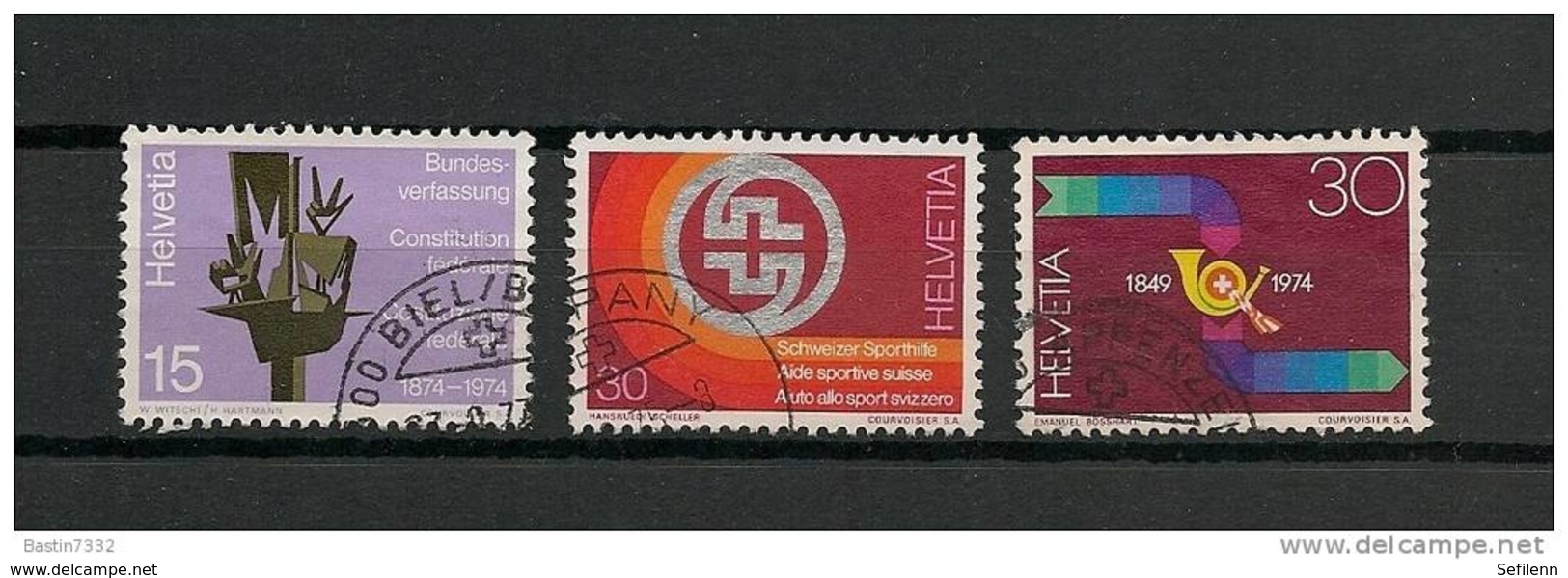 1974 Switzerland Complete Set Mixed Issues Used/gebruikt - Gebraucht