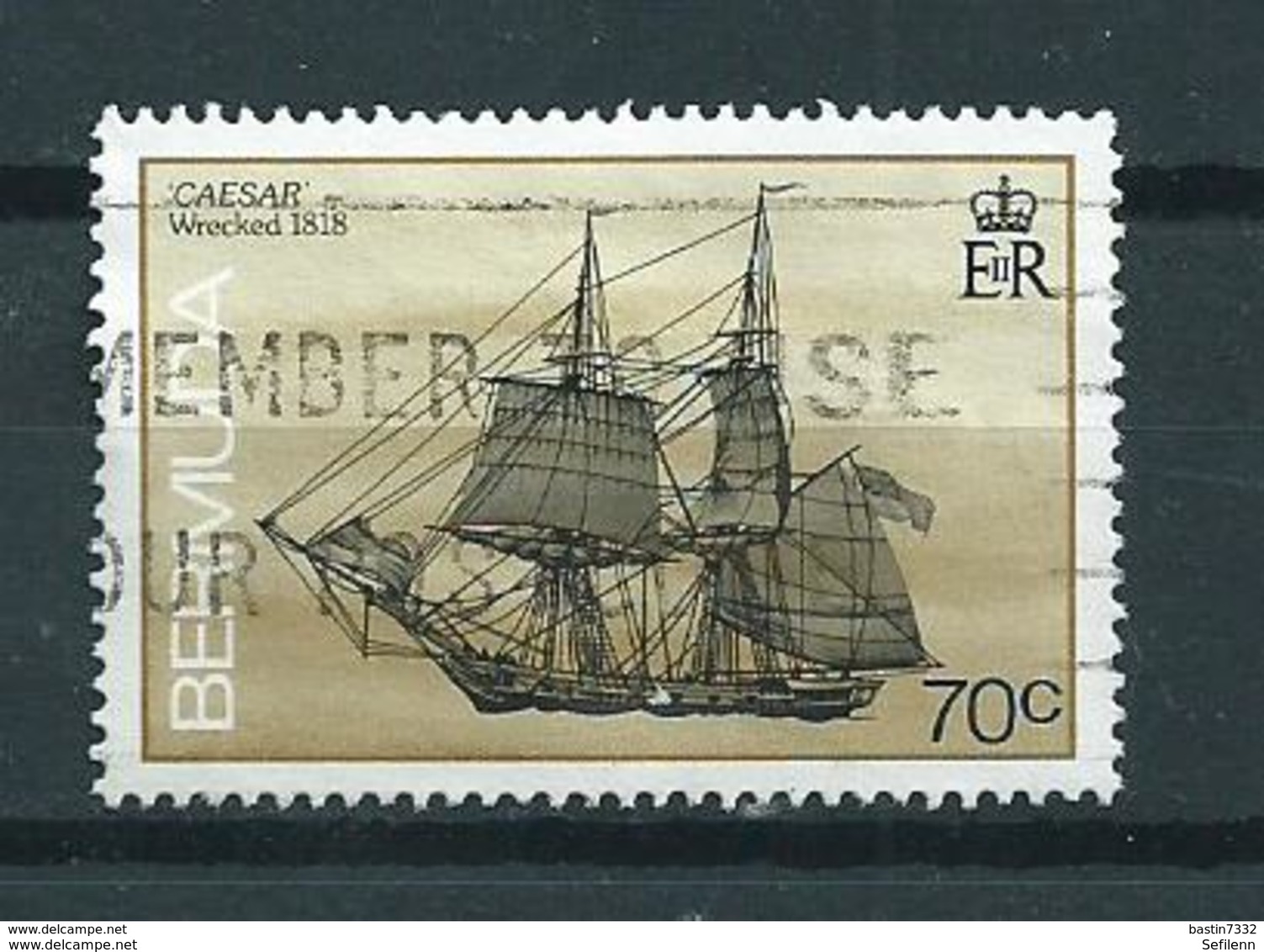 1988 Bermuda Caesar,ship,boat Used/gebruikt/oblitere - Bermudes