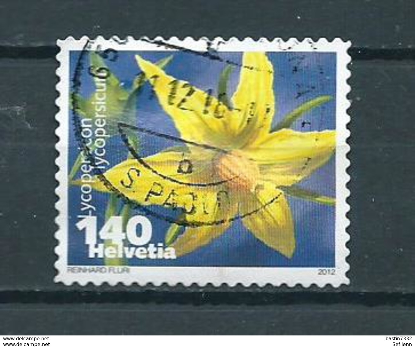 2012 Switzerland Flowers,blümen Used/gebruikt/oblitere - Used Stamps