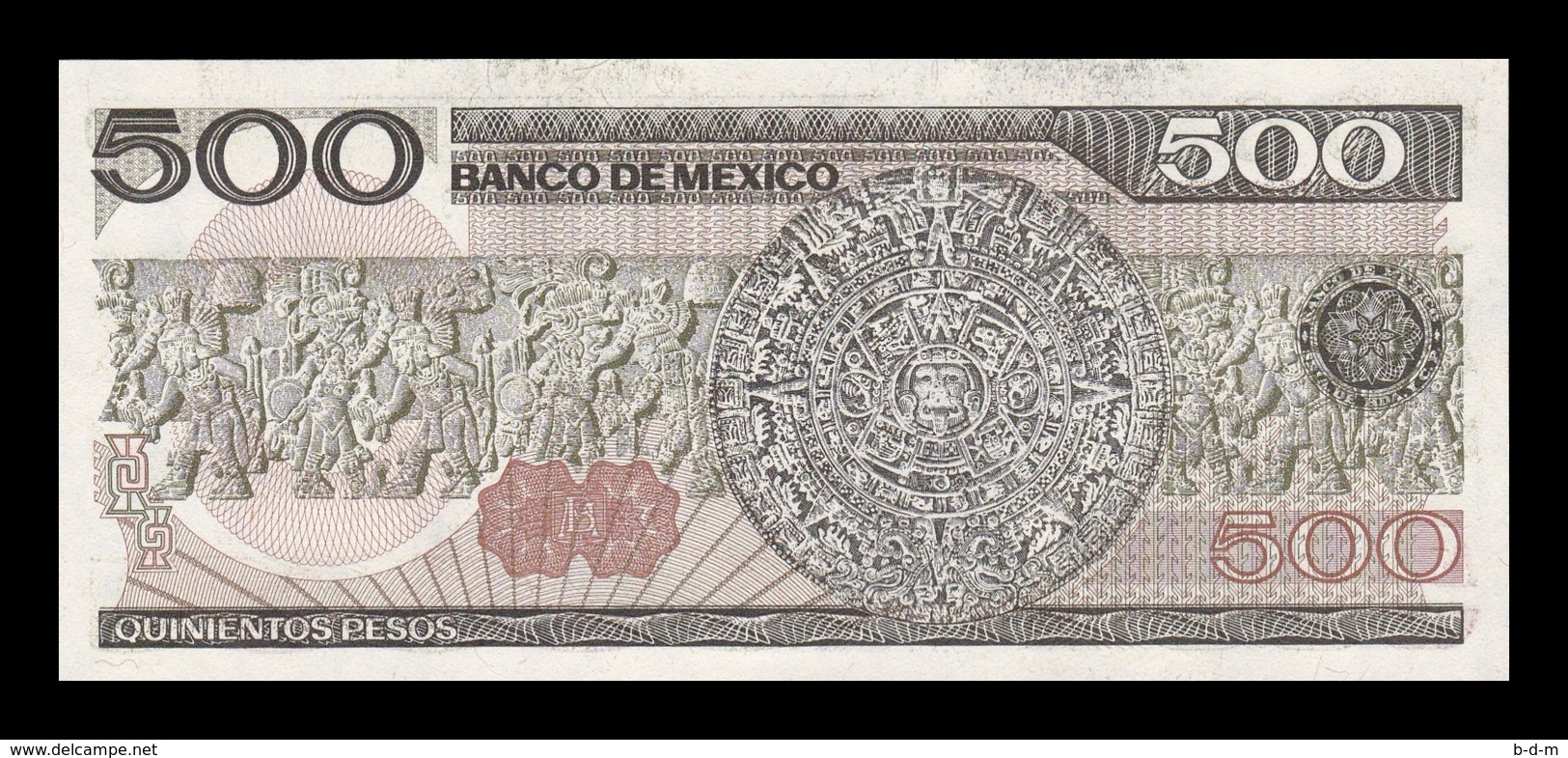 México 500 Pesos 1984 Pick 79b Serie DU SC UNC - México