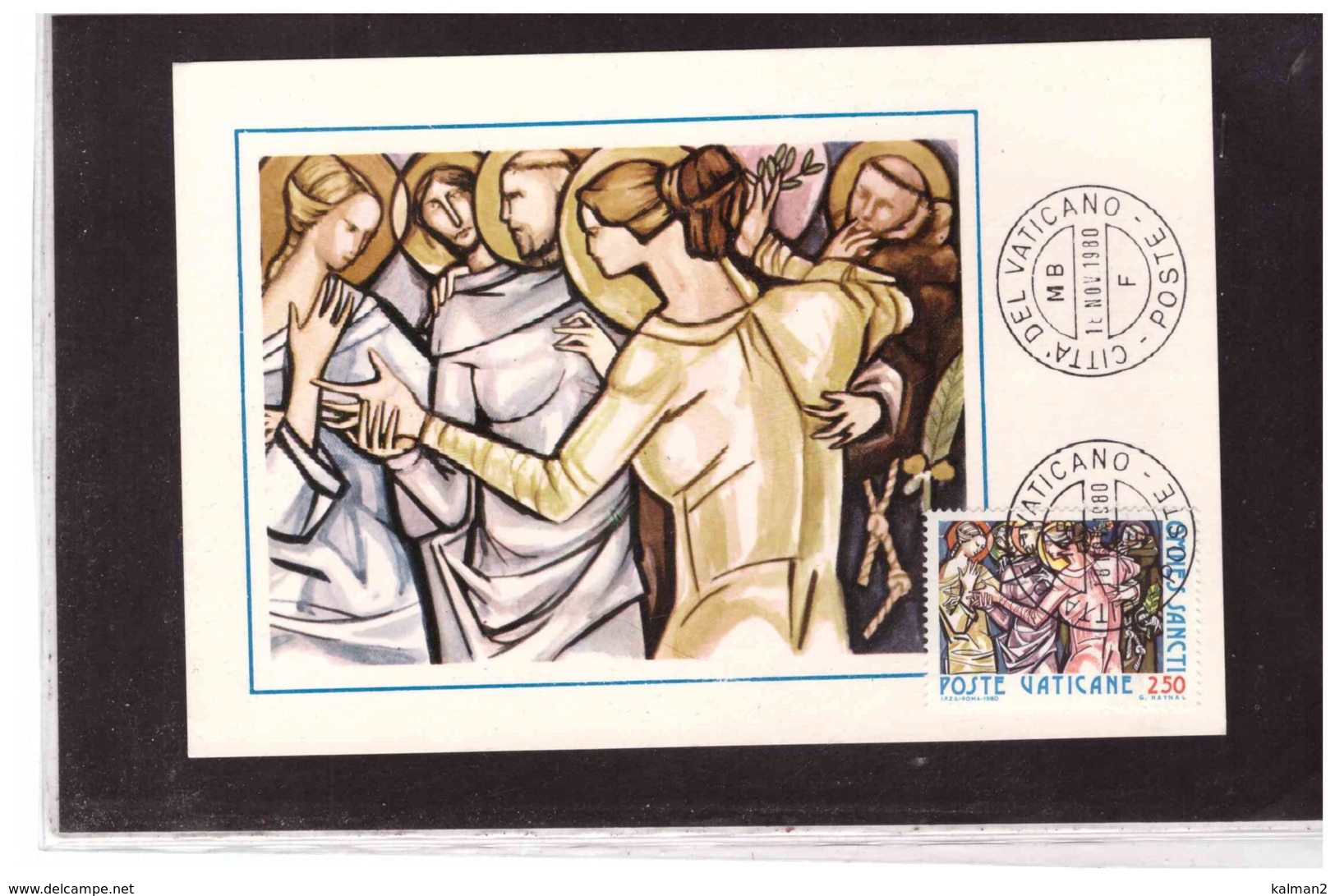 TEM11155   -   VATICANO  18.11.1980    /      FDC   "LA COMUNIONE DEI SANTI " - Cristianesimo