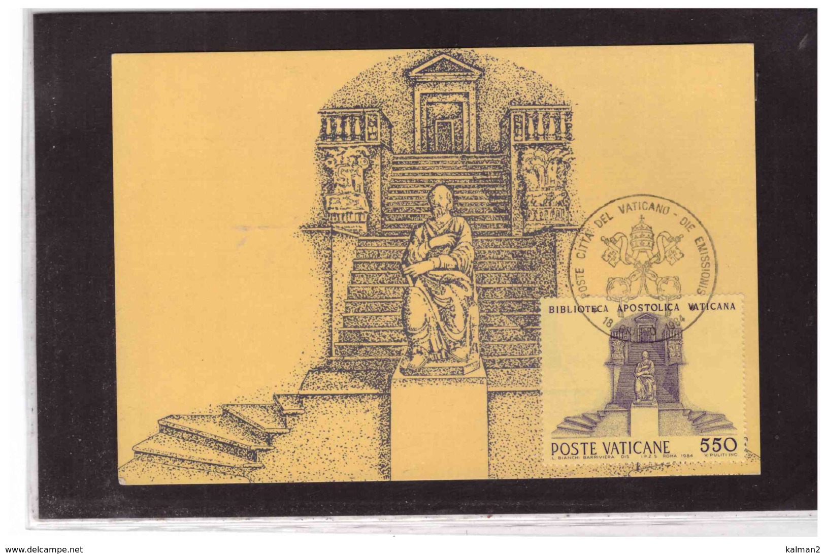 TEM11156   -   VATICANO  18.6.1984    /      FDC    EDIFICI VATICANI - Cristianesimo