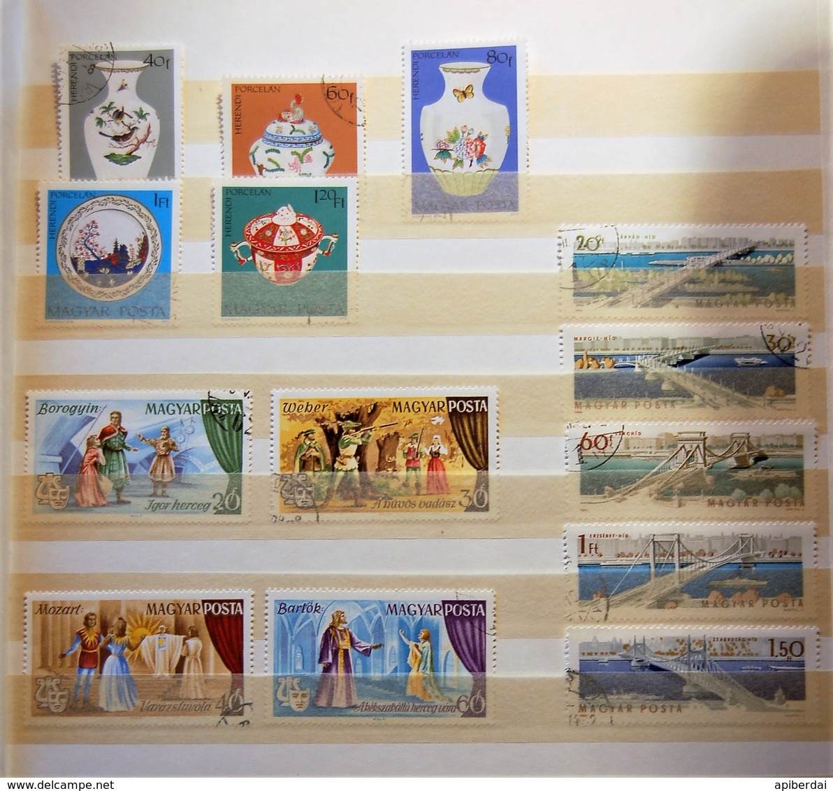 Hongrie Magyar - Small Batch Of 6 Classification Cards Stamps Used - Lots & Kiloware (mixtures) - Max. 999 Stamps