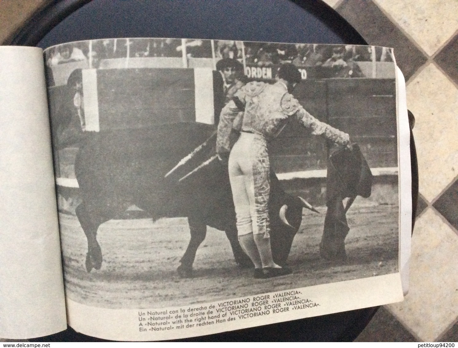 PROGRAMME FIESTA NACIONAL ESPANOLA  Toros Taureaux The Bul-Fight  JAIME ROSELL  Annees 1950