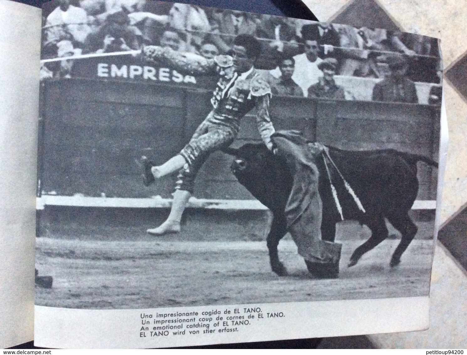 PROGRAMME FIESTA NACIONAL ESPANOLA  Toros Taureaux The Bul-Fight  JAIME ROSELL  Annees 1950