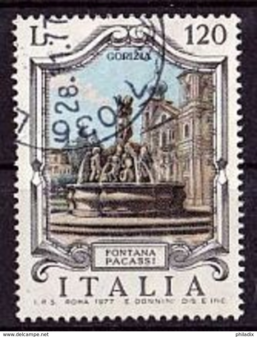 (1559) Italien 1977 Famous Fountains O Used/gestempelt (A-4-11) - 1961-70: Gebraucht