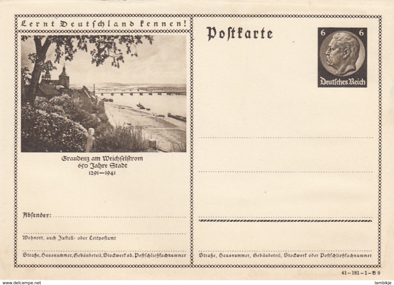 Deutsches Reich Postkarte 1934 P236 Lernt Deutschland Kennen - Briefe U. Dokumente