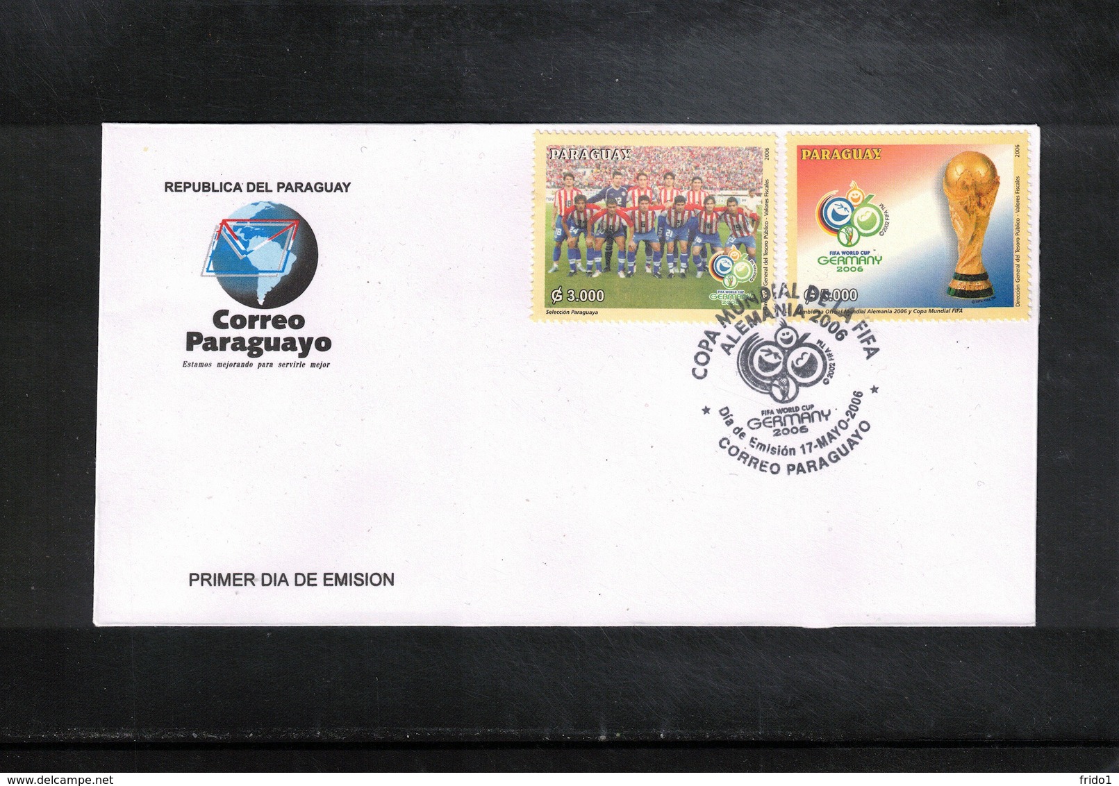 Paraguay 2006 World Football Cup Germany FDC - 2006 – Germania