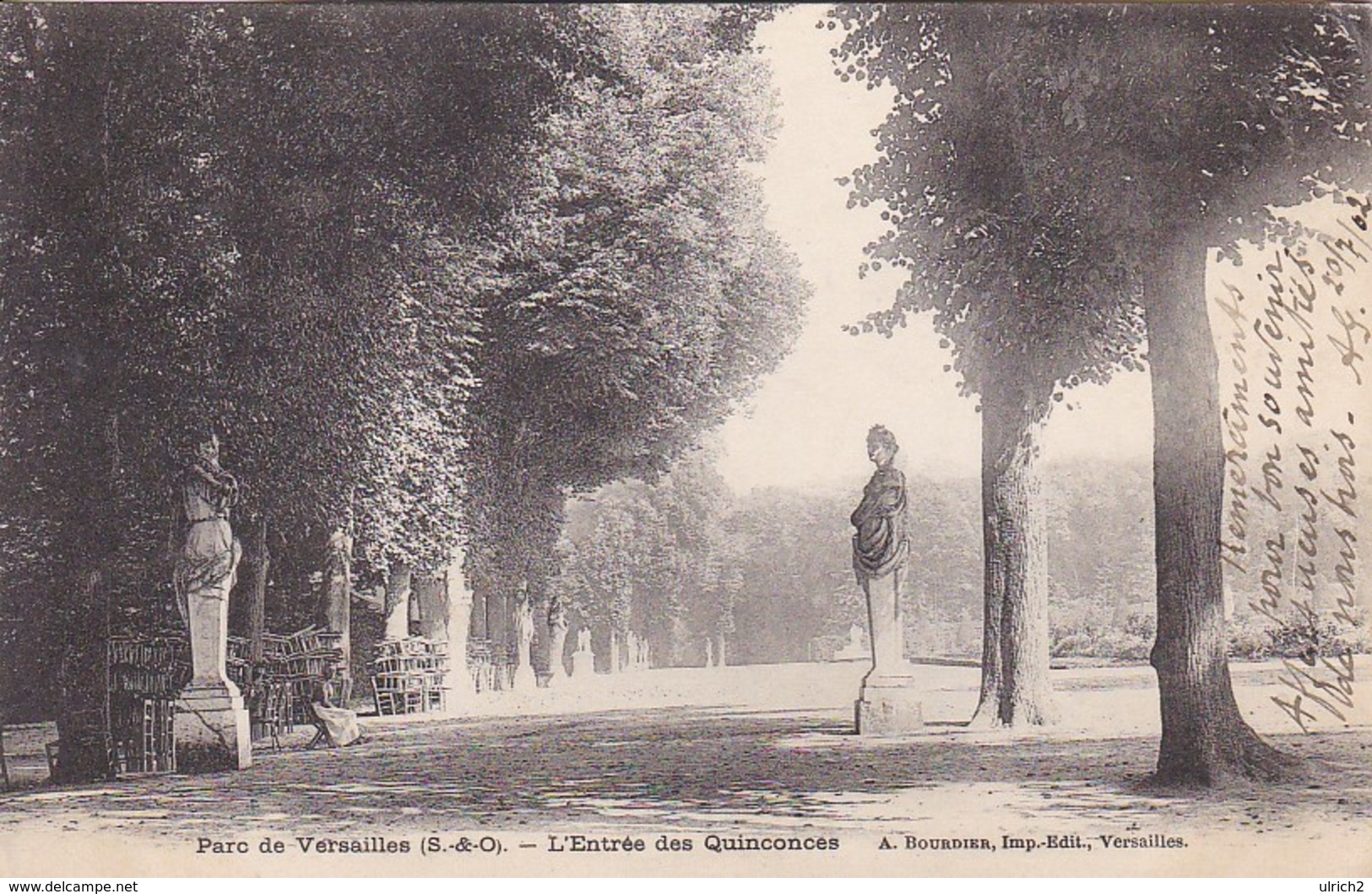 CPA Versailles - Parc - L'Entrée Des Quinconces - Ca. 1910 (47364) - Versailles (Château)