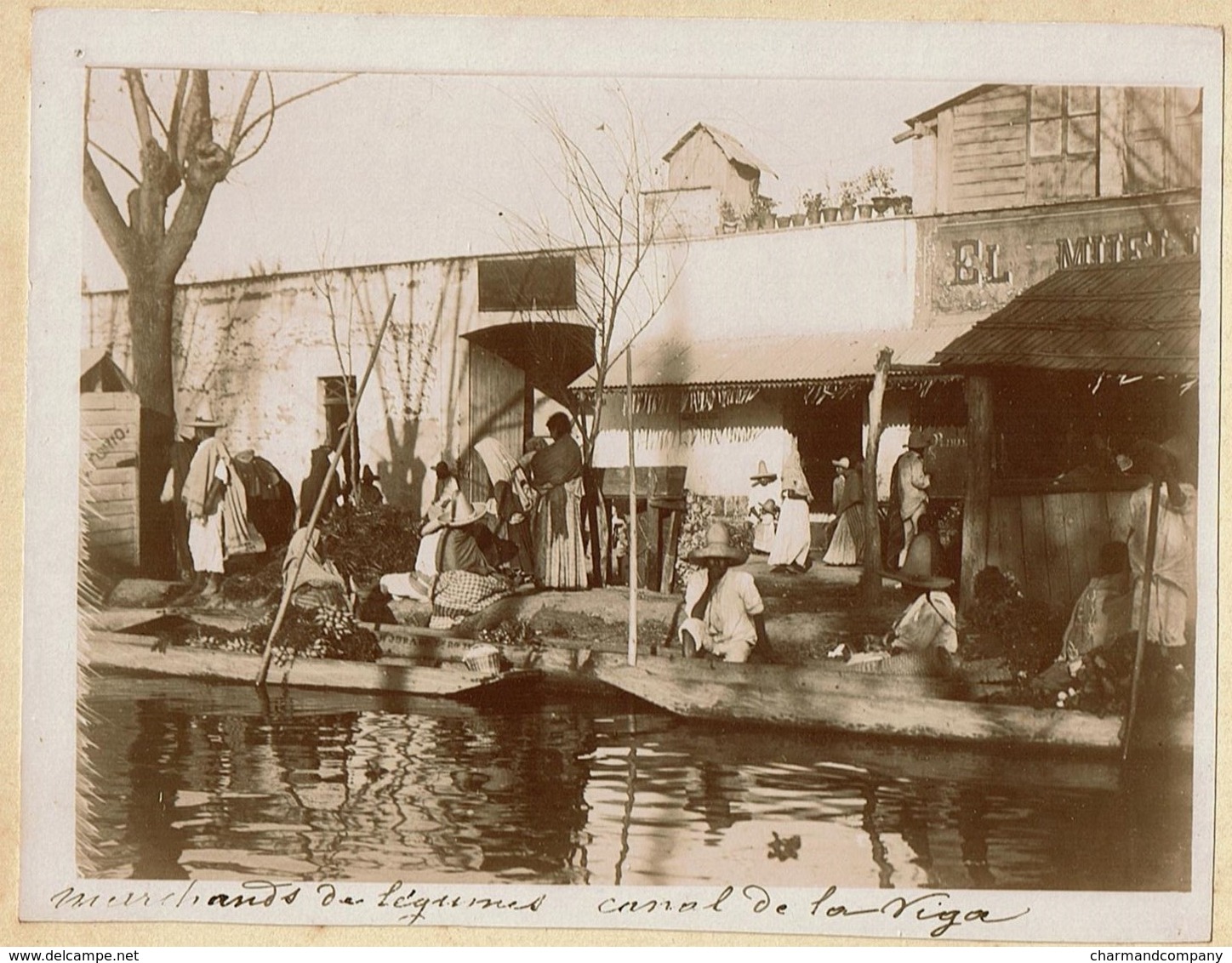 C1895 - Mexico - Canal De La Viga - Marchands De Légumes - Greengrocer - Verdulero - 2 Scans - Antiche (ante 1900)