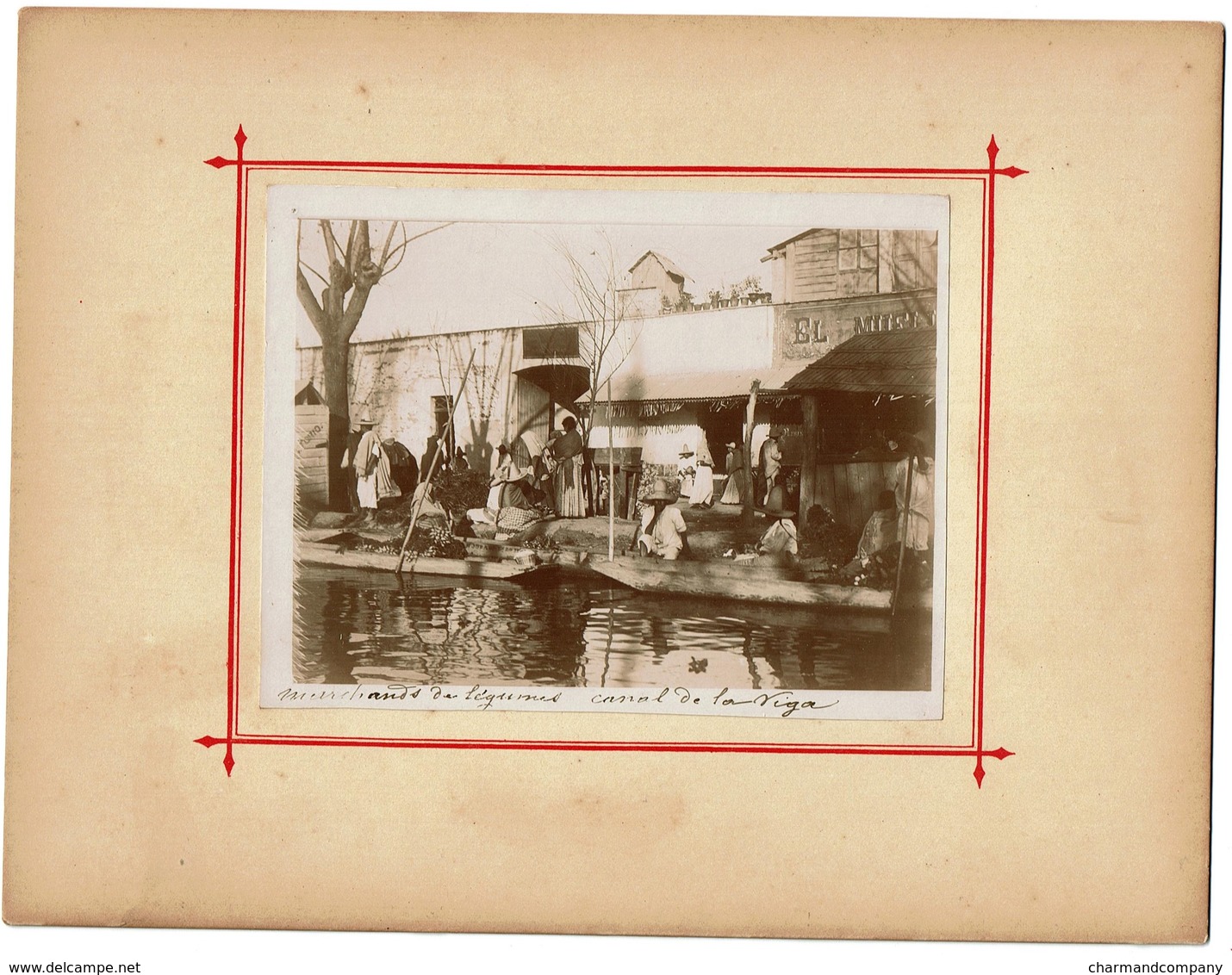 C1895 - Mexico - Canal De La Viga - Marchands De Légumes - Greengrocer - Verdulero - 2 Scans - Antiche (ante 1900)