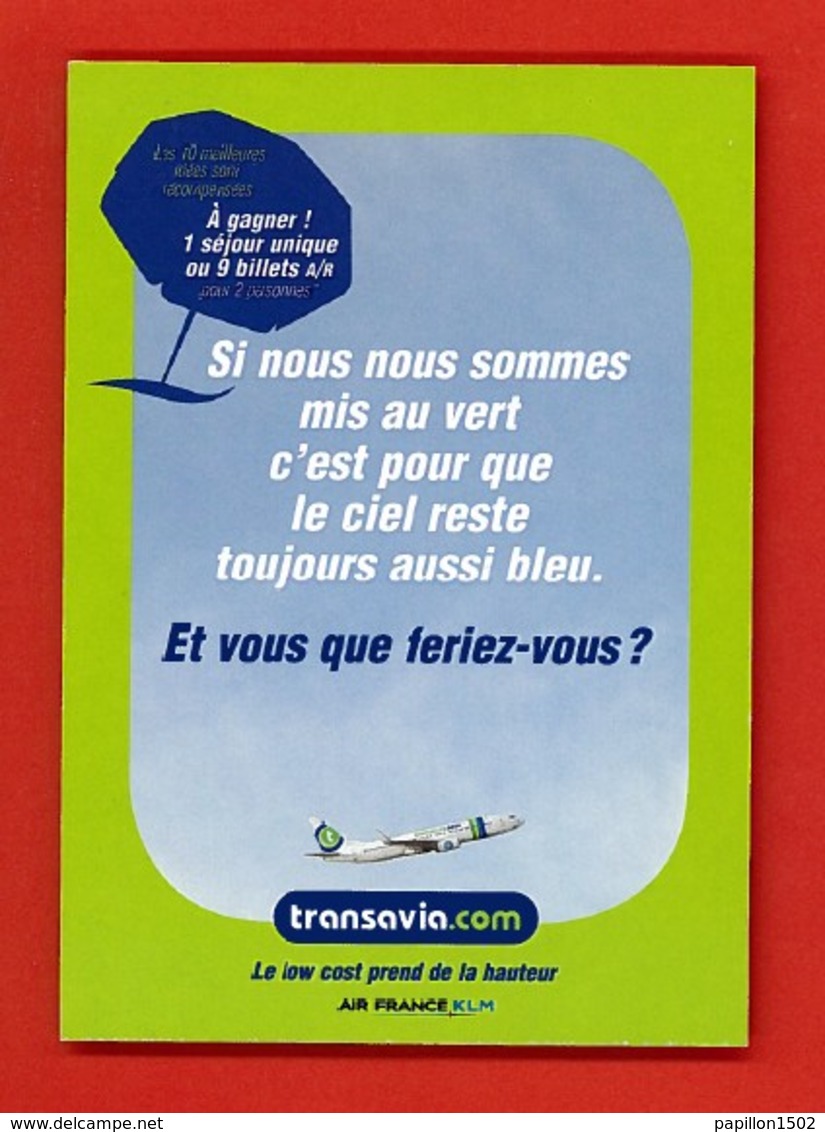 Pub-103P TRANSAVIA, Air France, KLM, BE - Pubblicitari