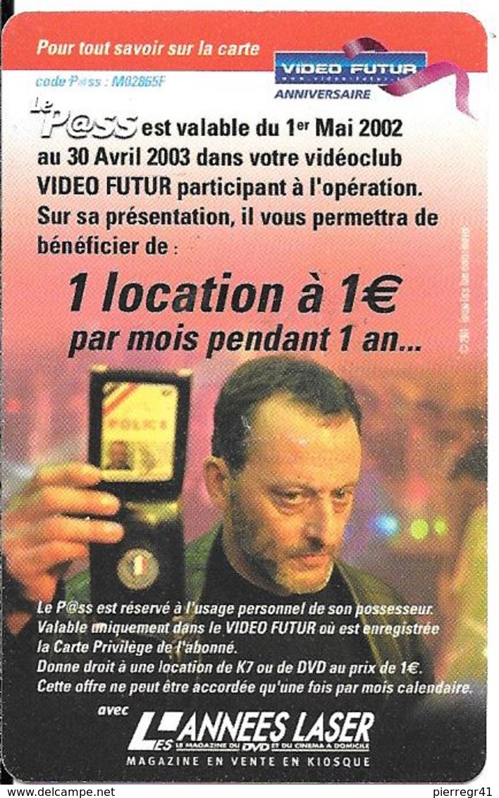 CARTE-VIDEO FUTUR-PASS-2002-WASABI-TK Fin-TBE - - Abonnement