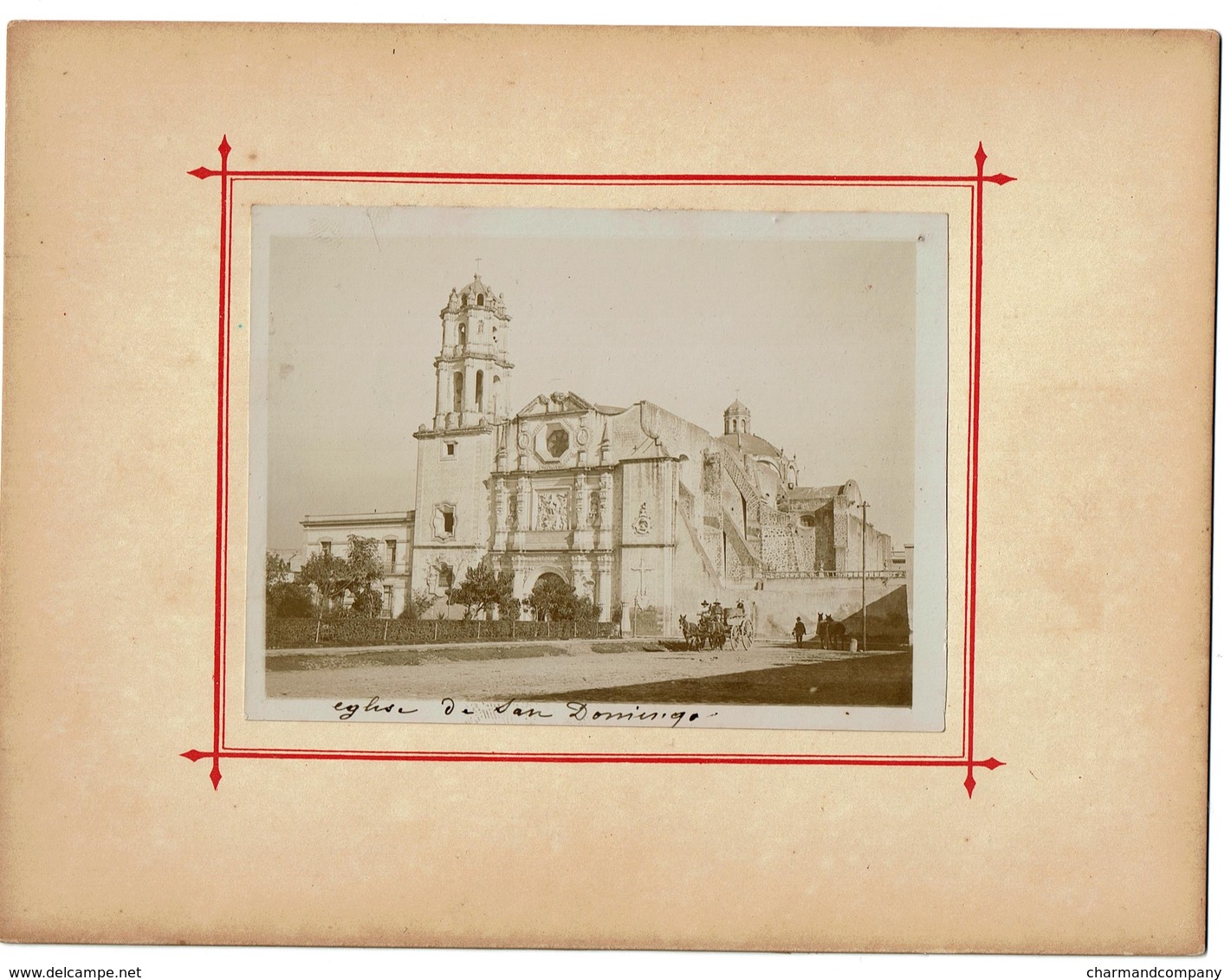 C1895 - Mexico - Eglise / Church San Domingo -  2 Scans - Antiche (ante 1900)