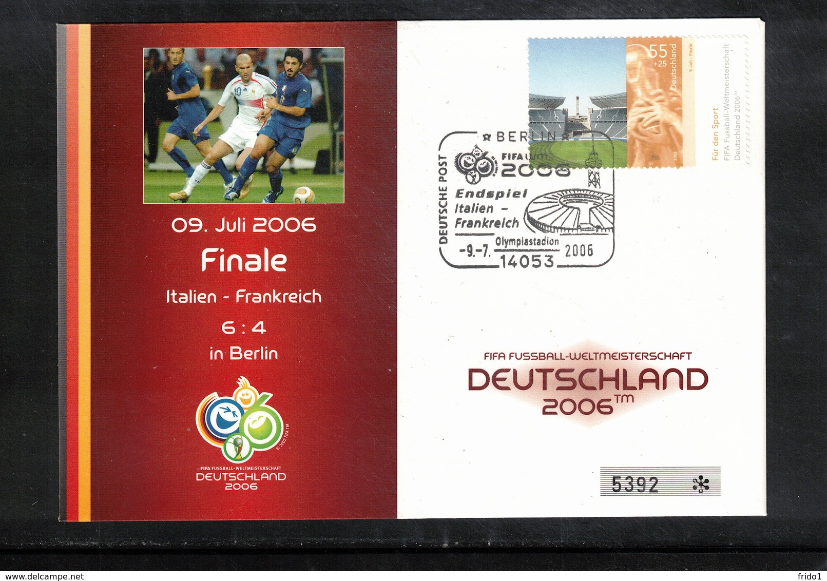 Germany 2006 World Football Cup Germany Football Match Final Italy - France - 2006 – Alemania