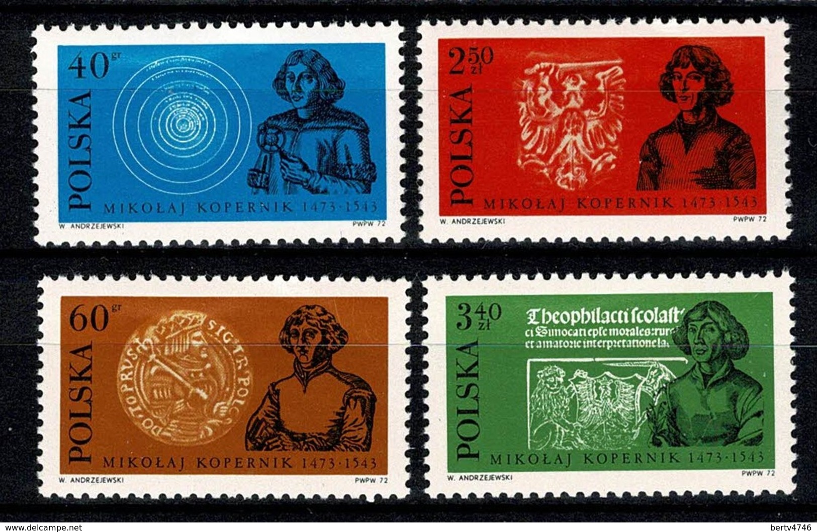 Polska 1972 Yv. 2027/30**,  Mi 2182/85** MNH - Neufs