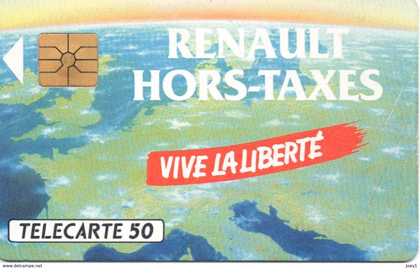 Télécarte Privée Renault Hors Taxe 5000 Ex., 12/90 - Coches